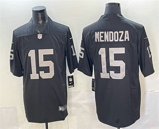 Las Vegas Raiders #15 Fernando Mendoza Limited Black Vapor Jersey