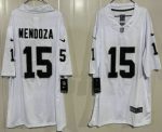 Las Vegas Raiders #15 Fernando Mendoza Limited White Vapor Jersey