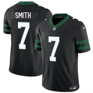 New York Jets #7 Geno Smith Black 2025 F.U.S.E. Vapor Untouchable Limited Stitched Jersey