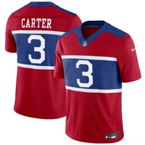 New York Giants #3 Abdul Carter Red 2026 Alternate Vapor F.U.S.E. Limited Stitched Jersey