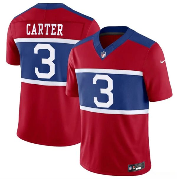 New York Giants #3 Abdul Carter Red 2026 Alternate Vapor F.U.S.E. Limited Stitched Jersey