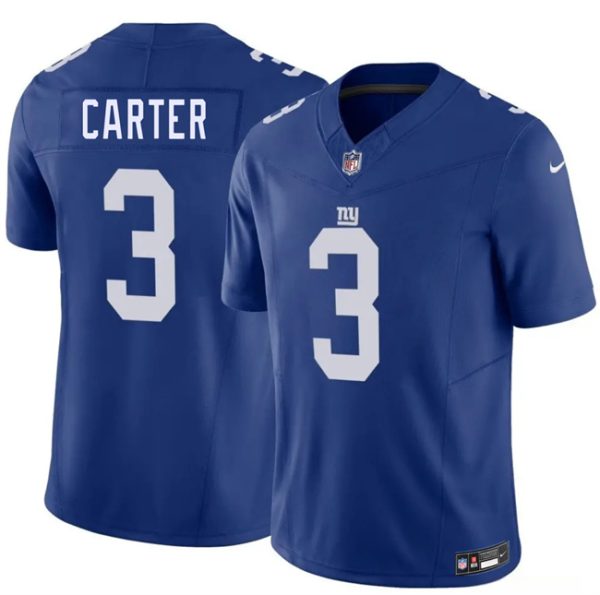 New York Giants #3 Abdul Carter Blue 2026 F.U.S.E. Vapor Untouchable Limited Stitched Jersey