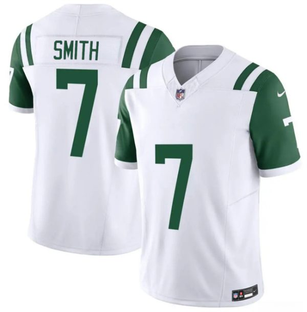 New York Jets #7 Geno Smith White 2025 F.U.S.E. Classic Alternate Vapor Untouchable Limited Stitched Jersey