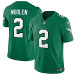 Philadelphia Eagles #2 Tariq Woolen Kelly Green 2026 F.U.S.E. Vapor Untouchable Limited Throwback Stitched Jersey