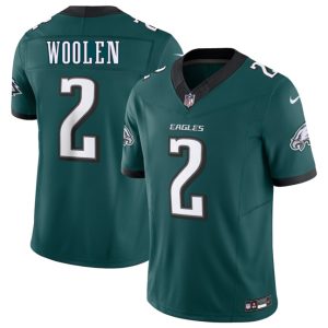 Philadelphia Eagles #2 Tariq Woolen Green 2026 F.U.S.E. Vapor Untouchable Limited Stitched Jersey