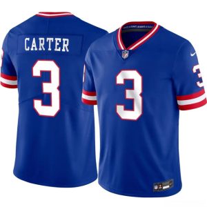 New York Giants #3 Abdul Carter Blue 2026 Classic Vapor Untouchable Limited Stitched Jersey