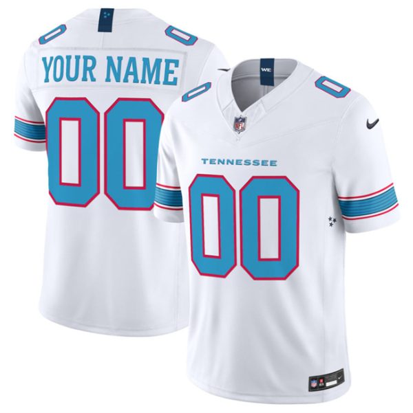 Tennessee Titans Custom White 2026 F.U.S.E. Vapor Limited Stitched Jersey