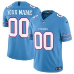 Tennessee Titans Custom Light Blue 2026 F.U.S.E. Vapor Limited Stitched Jersey