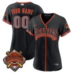 WoSan Francisco Giants Custom Black 2026 Alternate Stadium Stitched Jersey(Run Small)