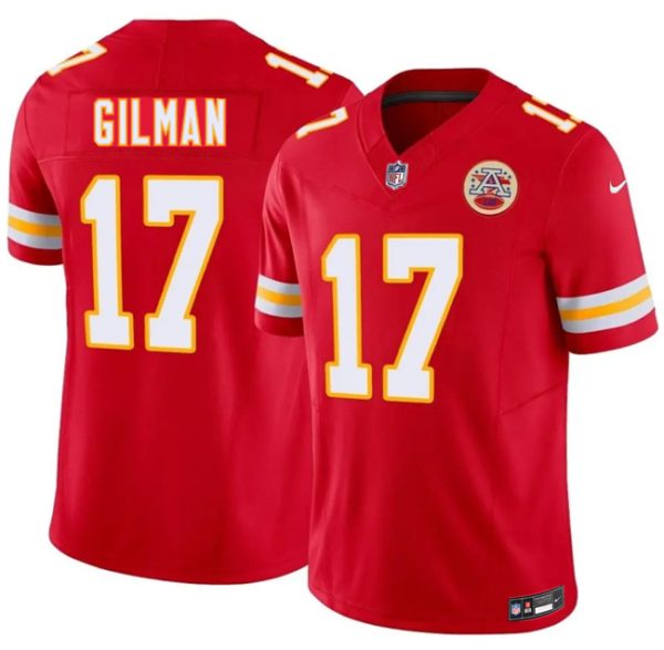 Kansas City Chiefs #17 Alohi Gilman Red 2026 F.U.S.E. Vapor Untouchable Limited Stitched Jersey