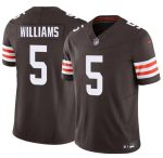 Cleveland Browns #5 Quincy Williams Brown 2026 F.U.S.E. Vapor Limited Stitched Jersey