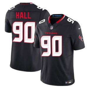 Houston Texans #90 Logan Hall Navy 2nd Alternate 2026 F.U.S.E. Vapor Limited Stitched Jersey