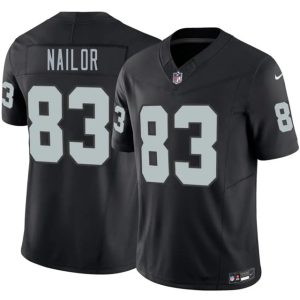 Las Vegas Raiders #83 Jalen Nailor Black 2026 F.U.S.E. Vapor Untouchable Limited Stitched Jersey