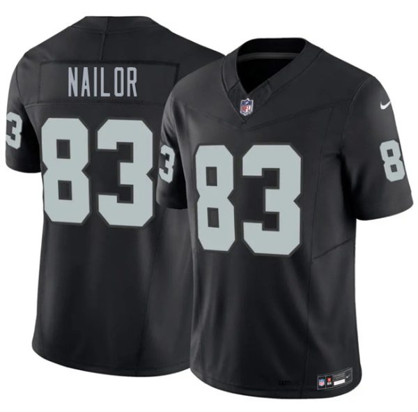 Las Vegas Raiders #83 Jalen Nailor Black 2026 F.U.S.E. Vapor Untouchable Limited Stitched Jersey