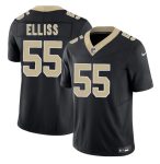 New Orleans Saints #55 Kaden Elliss Black 2026 F.U.S.E Vapor Limited Stitched Jersey
