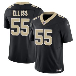 New Orleans Saints #55 Kaden Elliss Black 2026 F.U.S.E Vapor Limited Stitched Jersey
