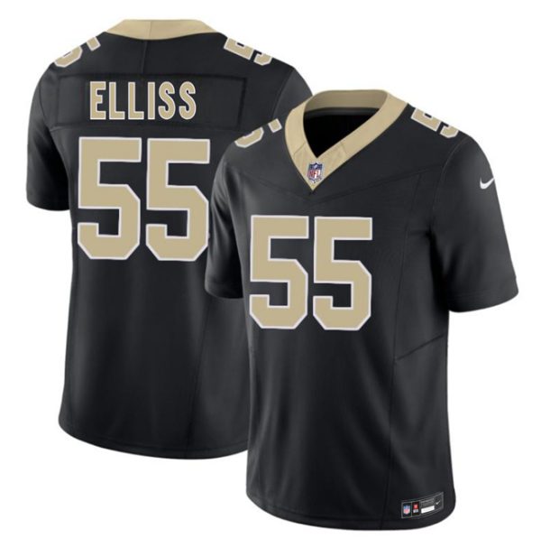 New Orleans Saints #55 Kaden Elliss Black 2026 F.U.S.E Vapor Limited Stitched Jersey