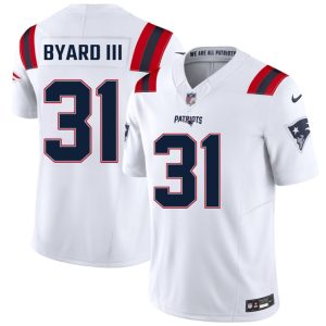 New England Patriots #31 Kevin Byard III White 2026 F.U.S.E. Vapor Limited Stitched Jersey