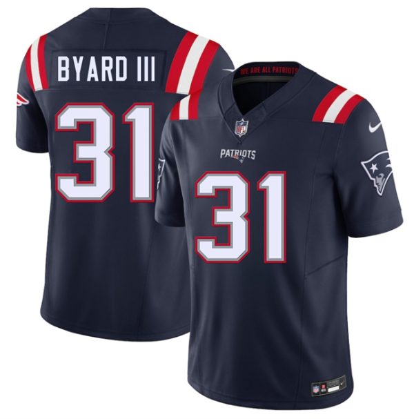 New England Patriots #31 Kevin Byard III Navy 2026 F.U.S.E. Vapor Limited Stitched Jersey