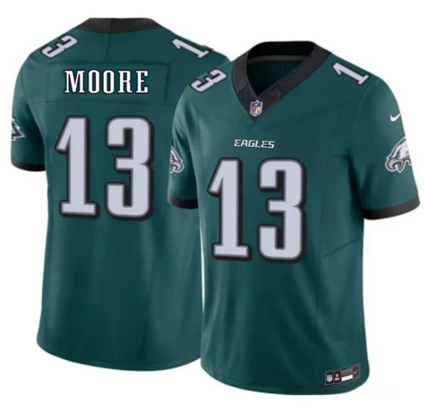 Philadelphia Eagles #13 Elijah Moore Green 2026 F.U.S.E. Vapor Untouchable Limited Stitched Jersey
