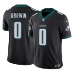 Philadelphia Eagles #0 Hollywood Brown Black 2026 F.U.S.E. Vapor Untouchable Limited Stitched Jersey