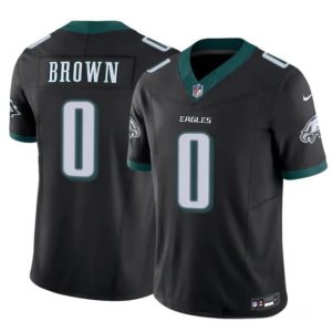 Philadelphia Eagles #0 Hollywood Brown Black 2026 F.U.S.E. Vapor Untouchable Limited Stitched Jersey