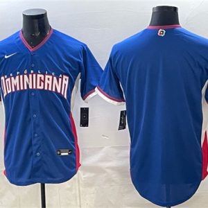 Dominican Republic Blank Royal 2026 World Classic Stadium Stitched Jersey