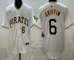 Pittsburgh Pirates #6 Konnor Griffin White Limited Jersey