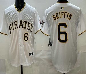Pittsburgh Pirates #6 Konnor Griffin White Limited Jersey