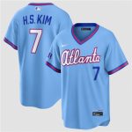 Atlanta Braves #7 Ha-Seong Kim Powder Blue 2026 City Connect Stadium Stitched Jersey