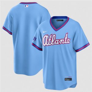 Atlanta Braves Blank Powder Blue 2026 City Connect Stadium Stitched Jersey