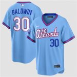 Atlanta Braves #30 Drake Baldwin Powder Blue 2026 City Connect Stadium Stitched Jersey