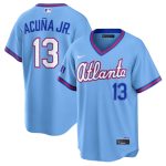 Atlanta Braves #13 Ronald Acu?a Jr. Powder Blue 2026 City Connect Stadium Stitched Jersey