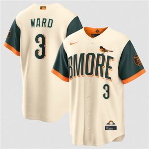 Baltimore Orioles #3 Taylor Ward Natural 2026 City Connect Stadium Stitched Jersey