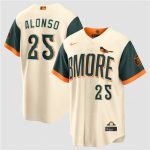 Baltimore Orioles #25 Pete Alonso Natural 2026 City Connect Stadium Stitched Jersey