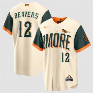 Baltimore Orioles #12 Dylan Beavers Natural 2026 City Connect Stadium Stitched Jersey