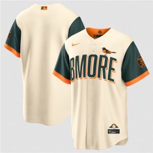 Baltimore Orioles Blank Natural 2026 City Connect Stadium Stitched Jersey