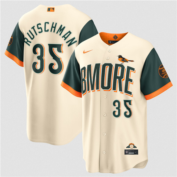Baltimore Orioles #35 Adley Rutschman Natural 2026 City Connect Stadium Stitched Jersey