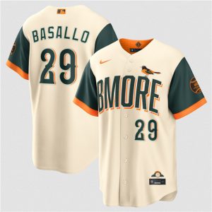 Baltimore Orioles #29 Samuel Basallo Natural 2026 City Connect Stadium Stitched Jersey