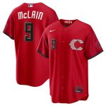Cincinnati Reds #9 Matt McLain Red 2026 City Connect Stadium Stitched Jersey
