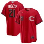 Cincinnati Reds #21 Hunter Greene Red 2026 City Connect Stadium Stitched Jersey