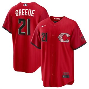 Cincinnati Reds #21 Hunter Greene Red 2026 City Connect Stadium Stitched Jersey