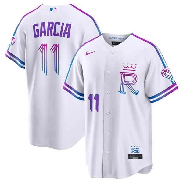 Kansas City Royals #11 Maikel Garc¨ªa White 2026 City Connect Stadium Stitched Jersey
