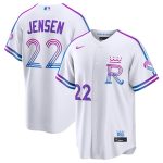 Kansas City Royals #22 Carter Jensen White 2026 City Connect Stadium Stitched Jersey