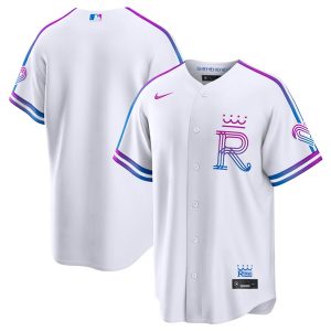 Kansas City Royals Blank White 2026 City Connect Stadium Stitched Jersey