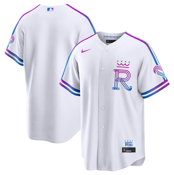 Kansas City Royals Blank White 2026 City Connect Stadium Stitched Jersey