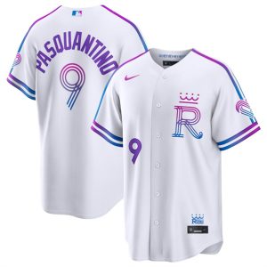 Kansas City Royals #9 Vinnie Pasquantino White 2026 City Connect Stadium Stitched Jersey