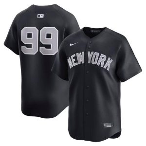 New York Yankees #99 Aaron Judge Navy Alternate Limited Stitched Jersey