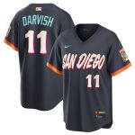 San Diego Padres #11 Yu Darvish Obsidian 2026 City Connect Stadium Limited Stitched Jersey