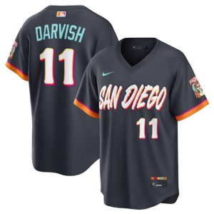 San Diego Padres #11 Yu Darvish Obsidian 2026 City Connect Stadium Limited Stitched Jersey